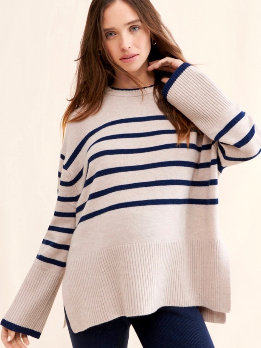 HATCH Carly 100% Merino Woll Pullover Sweater - 2/M